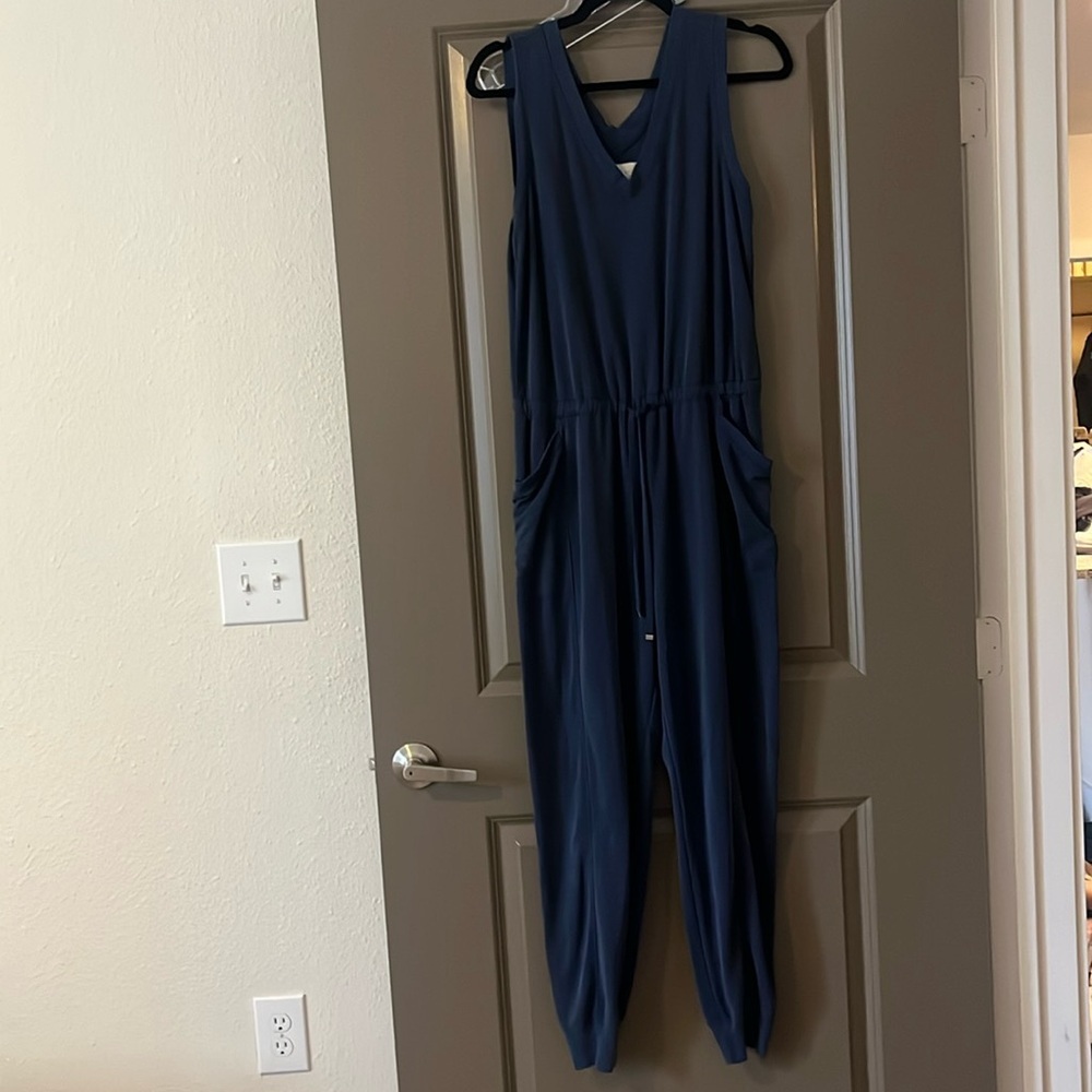 Lou & Grey Sandwashed Sleeveless Jumpsuit - Picture 3 of 6